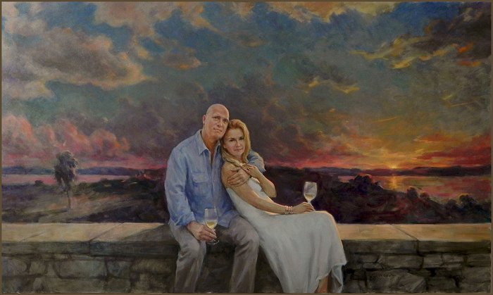 Portrait of Bill and Andrea Wells, by Igor Babailov