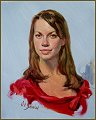 Portrait of Chelsea Barker, oil by Igor Babailov