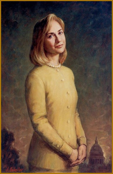 Portrait of Hillary Clinton, by Igor Babailov, Clinton Presidential Library 