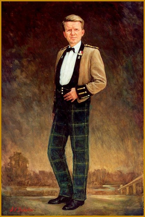 Portrait of Colonel Derek Frost, by Igor Babailov, Scottish Regiment