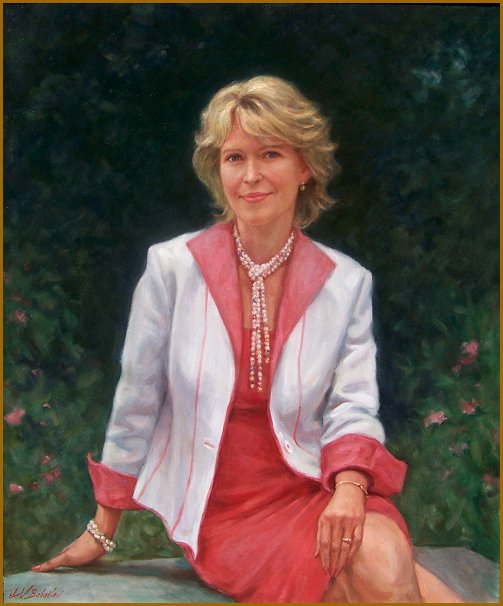 Portrait of Deborah Trudeau, by Igor Babailov, Oil portraits of women