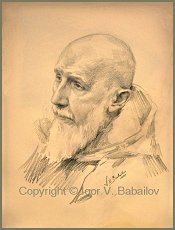 Portrait of Fr. Benedict Groeschel, by Igor Babailov