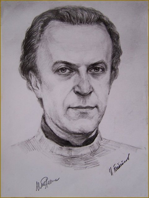 Ilya Reznik, portrait by Igor Babailov (1988).