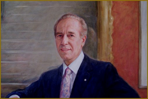 Portrait of Isadore Sharp - Four Seasons Hotels, corporate portrait by Igor Babailov, detail