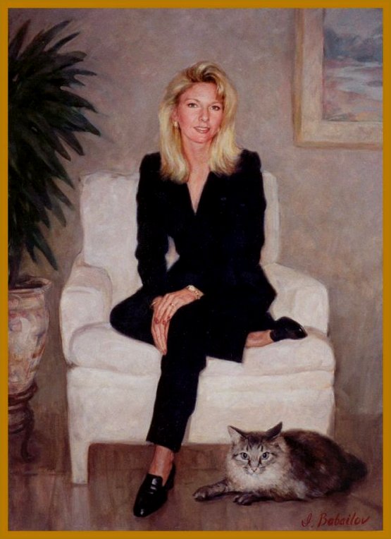 Portrait of Julia Bianchi, by Igor Babailov, Fisher Island, Florida