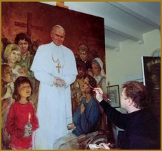 Portrait of Pope John Paul II, by igor Babailov