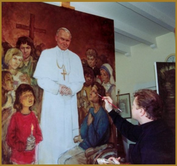 Portrait of Pope John Paul II, by Igor Babailov