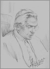 Portrait of Pope Benedict XVI, Life Sketch by Igor Babailov