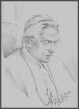 Portrait Sketch 2 of Pope Benedict XVI, in the preparation for the official Portrait of Pope Benedict XVI