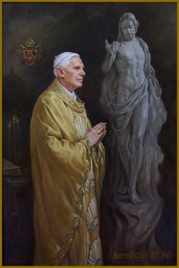 Official Portrait of Pope Benedict XVI, by Igor Babailov. Официальный Портрет Папы Римского Бенедикта XVI, художник Игорь Бабайлов
