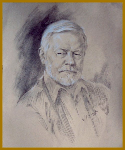 Jazz Musician Janusz Szprot, portrait by Igor Babailov