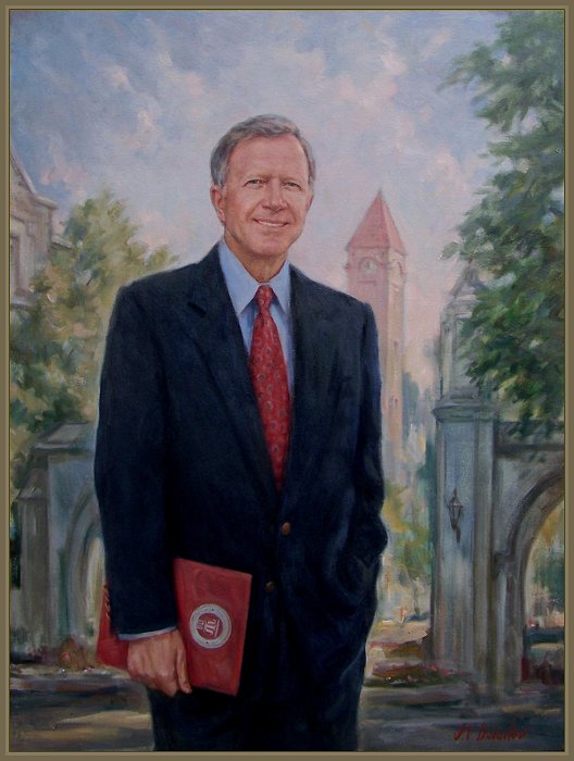 Portrait of Curtis Simic, President, Indiana University Foundation, by Igor Babailov