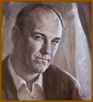 James Gandolfini portrait, by Igor Babailov