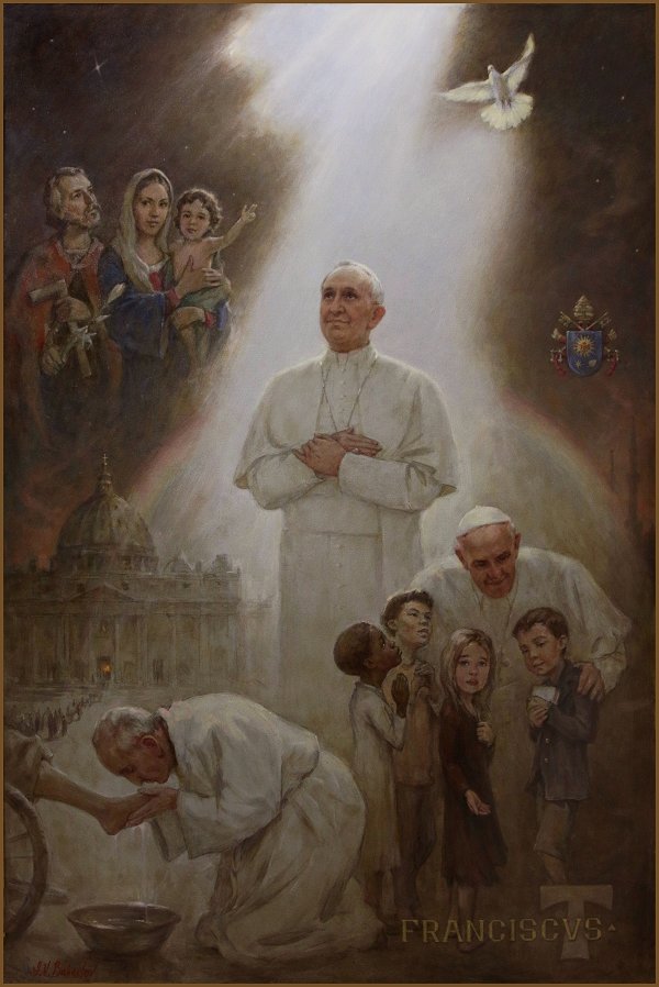 Pope Francis portrait, Official Portrait of Pope Francis, by Igor Babailov