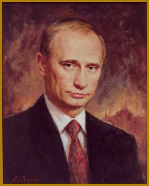 Official portrait of Russian President V. Putin, by Igor Babailov... Официальный Портрет Президента России В. Путина - художник Игорь Бабайлов 