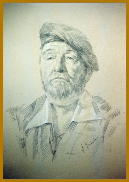 Scottish Man, Drawing by Igor Babailov