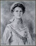 Portrait of Grand Duchess Maria N. Romanova, by Igor Babailov