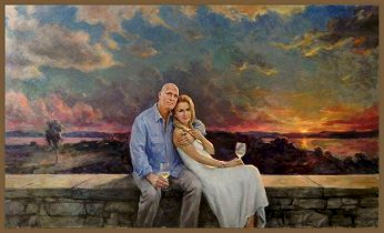 Portrait of Bill and Andrea Wells, by Igor Babailov