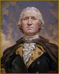 New Portrait of George Washington, by American Portrait Artist, Igor Babailov, Collection - Mount Vernon Museum, Mount Vernon, VA,  The Battle of Trenton